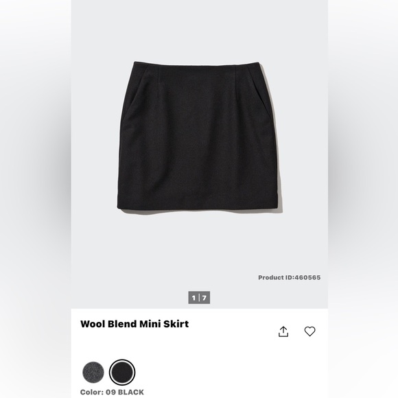 New Uniqlo wool blend skirt - Picture 1 of 1